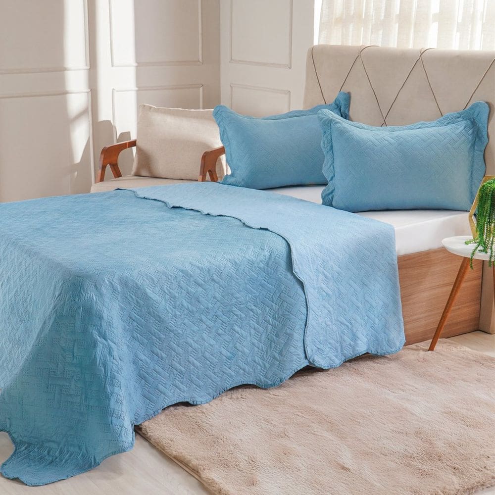 Kit Cobre Leito Casal Ultra Lisse Lisa New 210x230cm