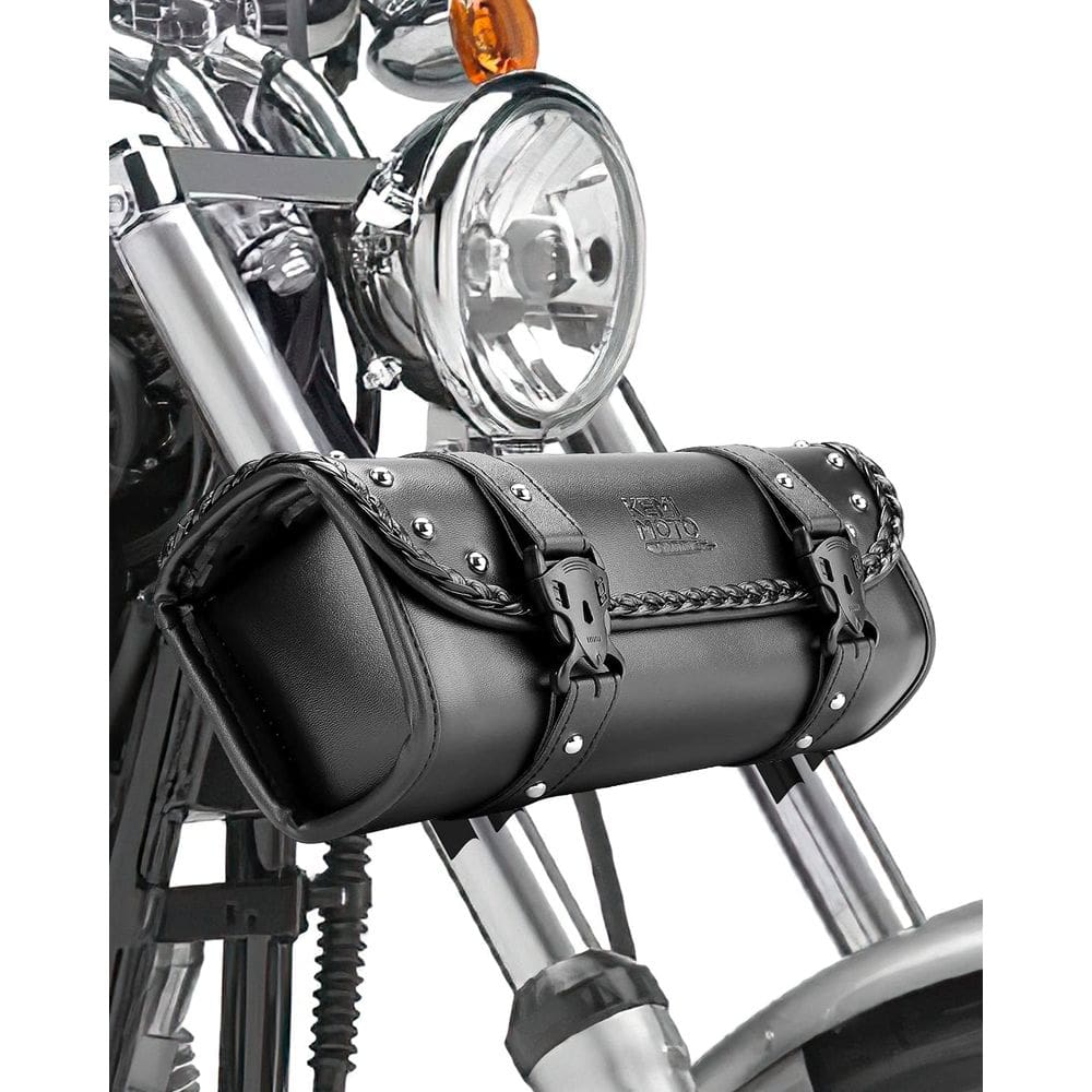 Bolsa de ferramentas para motocicletas KEMIMOTO PU Leather Alforje Universal