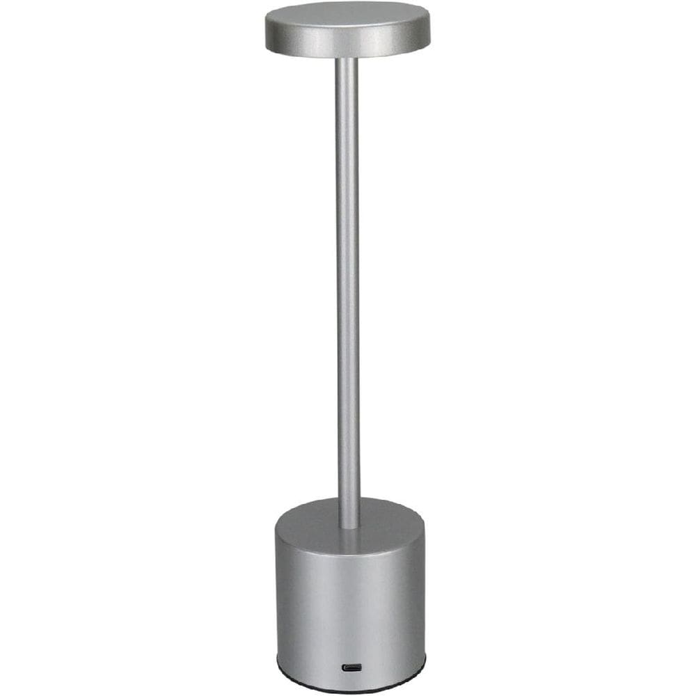 LUMINARIA DECORATIVA ENFEITE DE MESA LED USB HOME&CO METAL 34x8x8cm PRATA