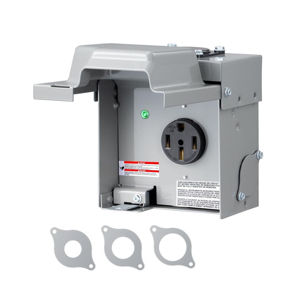 Caixa de tomada elétrica RV DEWENWILS 50A 125V/250V NEMA 14-50R ETL