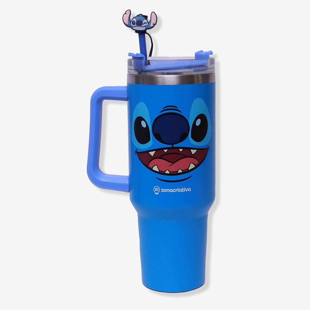 Térmico Canecão Tumbler C/Pingente 1,15Lt Stitch Rostinho