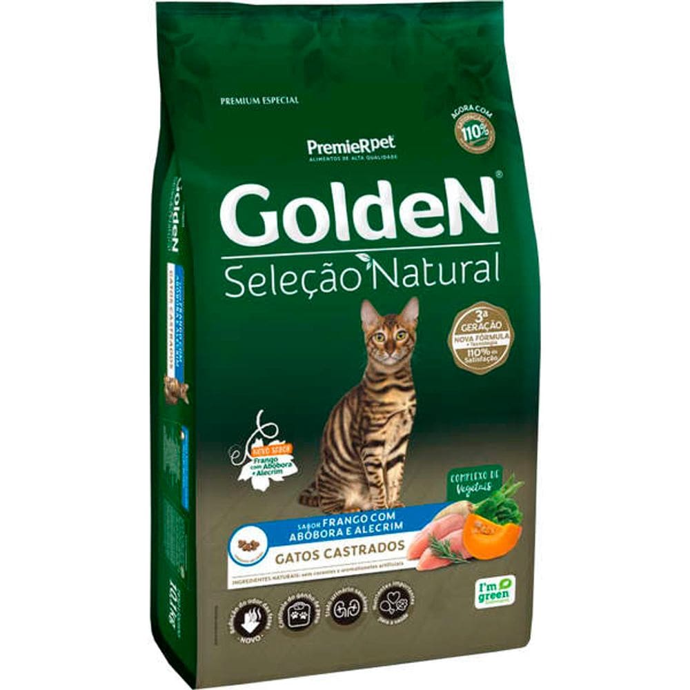 Golden Seleção Nat. Gatos Ad. Cast.Fran/Abo.10,1kg
