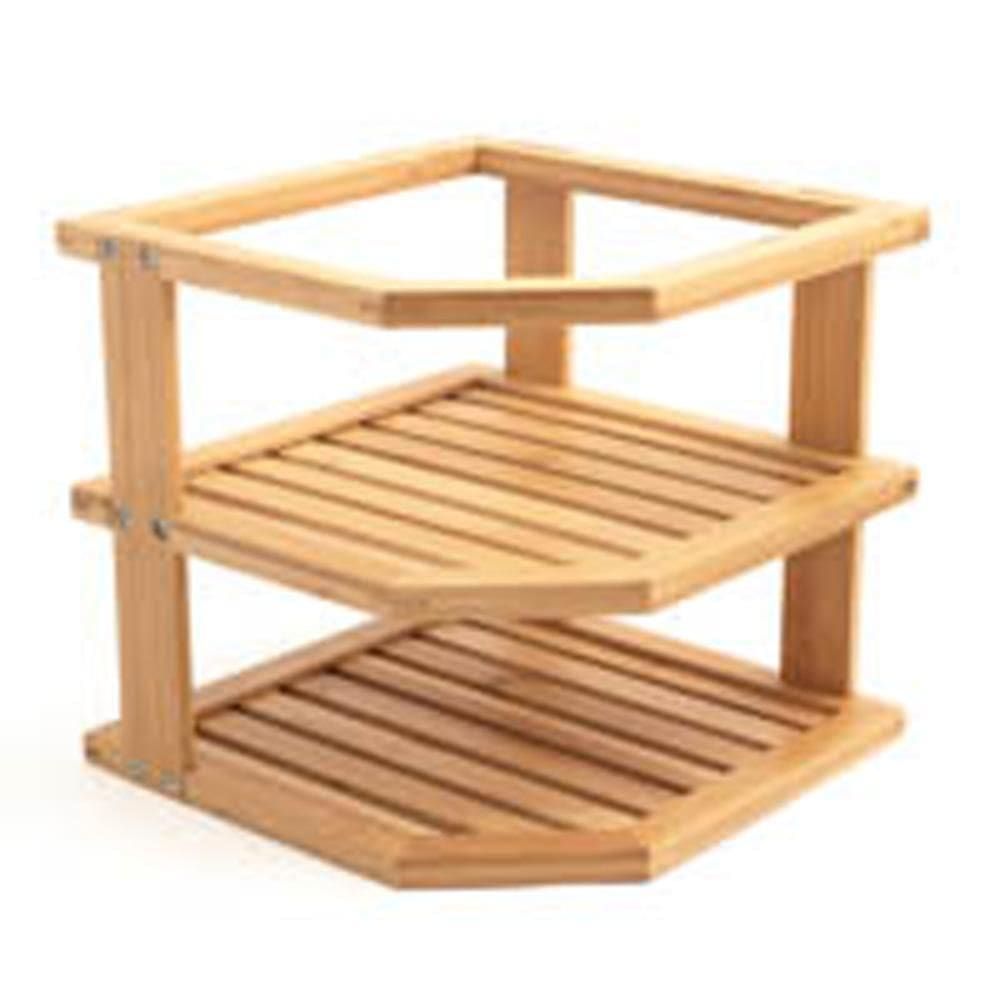 Organizador De Canto De Bambu 2 Andares - Oikos