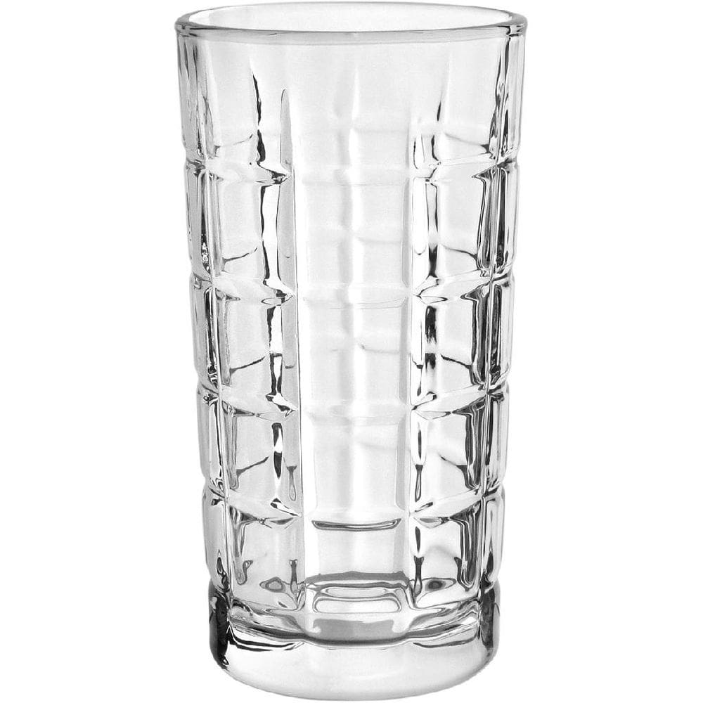 JOGO 6 COPOS ÁGUA SUCO DRINK ALTO HOME&CO VIDRO 330ml 14x7x7cm TRANSPARENTE