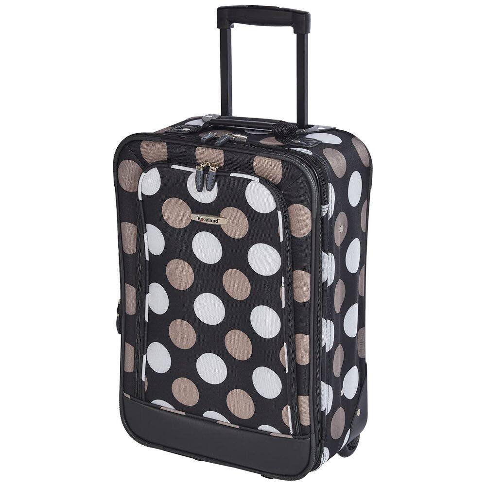 Conjunto de bagagem Rockland Fashion Softside Upright de 2 peças preto