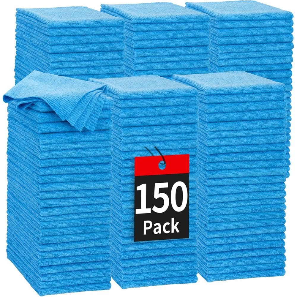 Pano de limpeza HOMERHYME Shop Towels Microfiber, pacote com 150