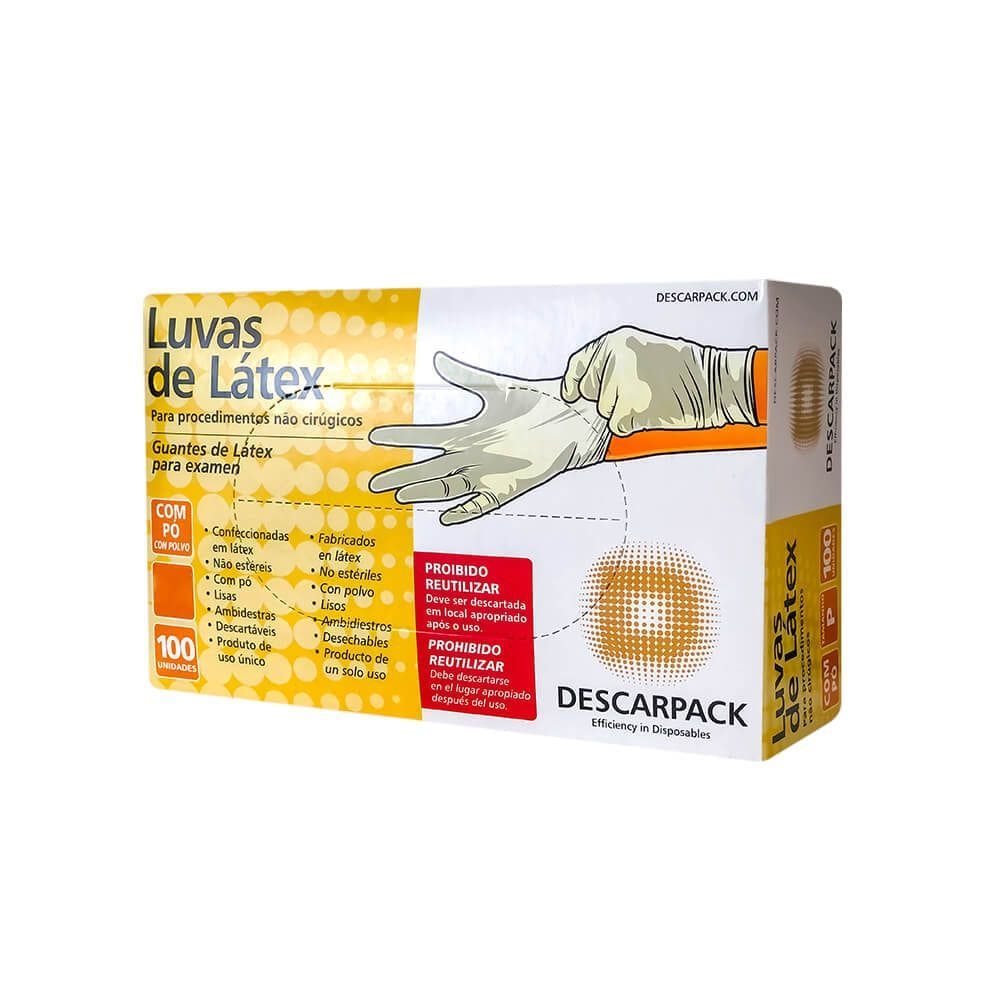 Luva Procedimentos Descarpack Latex G 100un