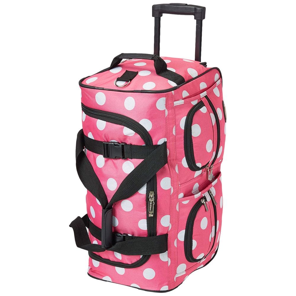 Mochila rolante Rockland PINKDOT 22 com rodas extra grandes