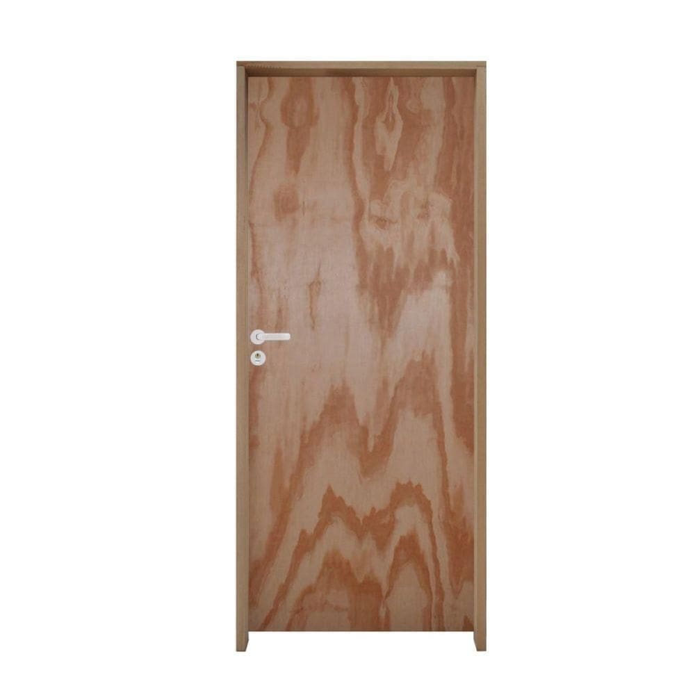 Porta Lisa Mescla Batente Ecológico 14 Cm Fechadura Externa Cromada 62 X 2.10 Direito - Hale