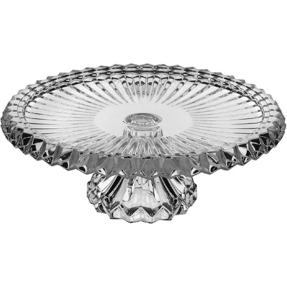 PRATO BOLO BOLEIRA REDONDO HOME&CO ECO CRYSTAL 13x33x33cm TRANSPARENTE