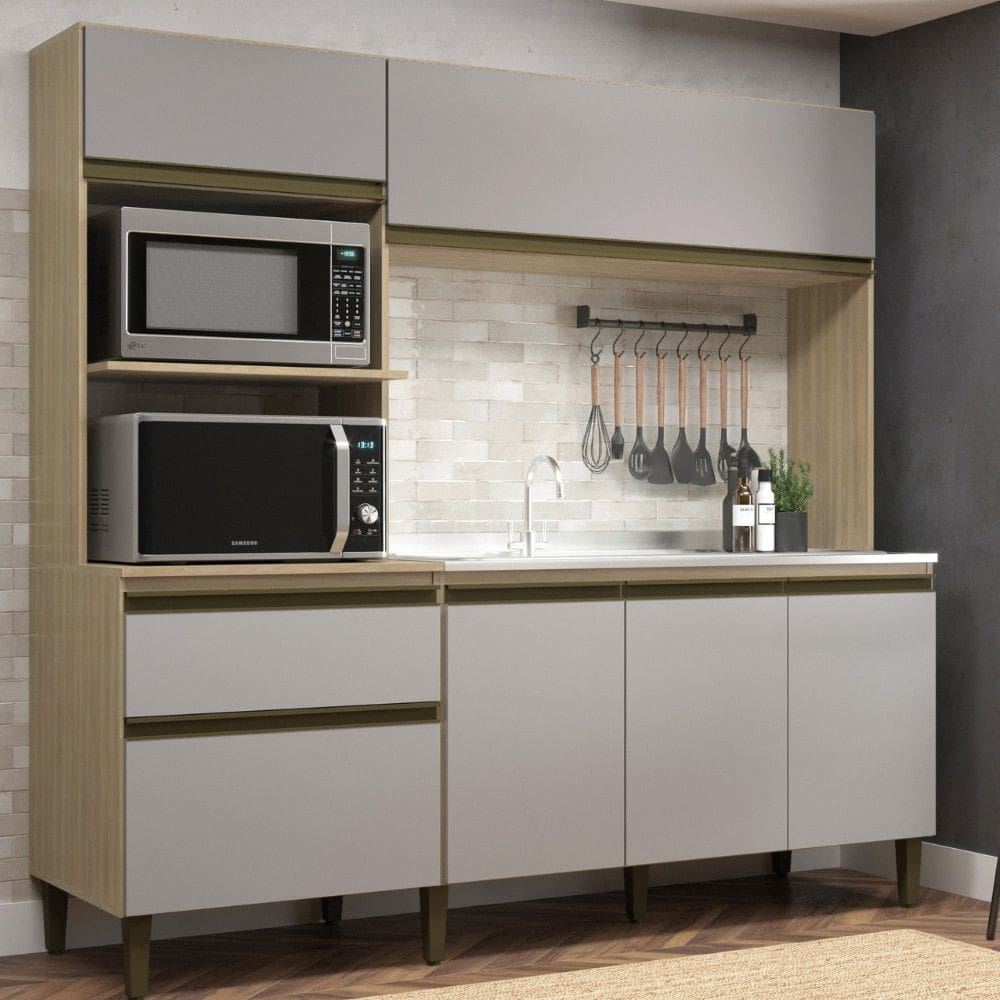 Cozinha Compacta 6 Portas 1 Gaveta Vitoria J Carvalho