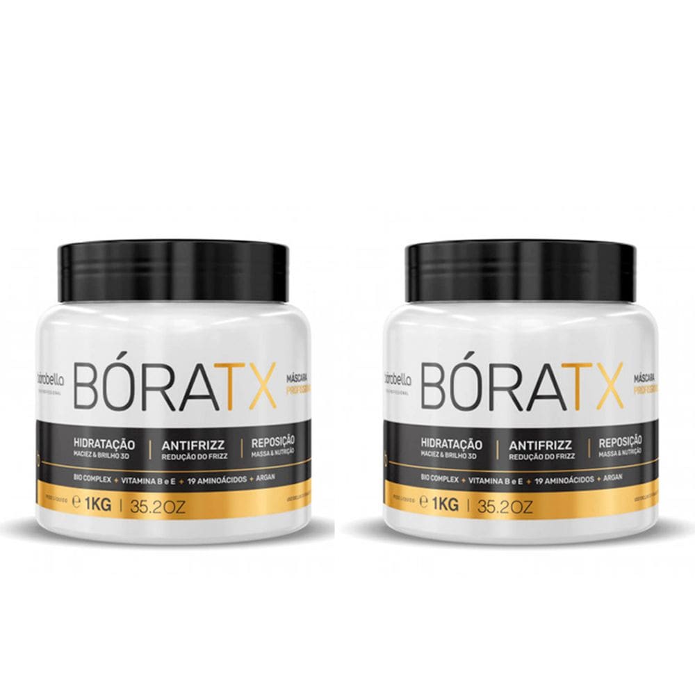 Kit 02 Mascara Bóratx Borabella 1kg
