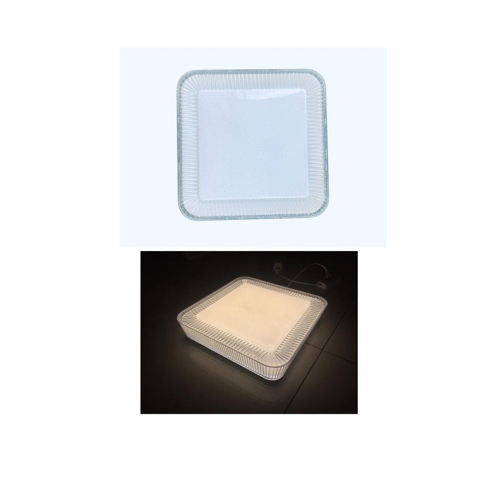 Painel Plafon led sobrepor Áries 12w cristal 3000K