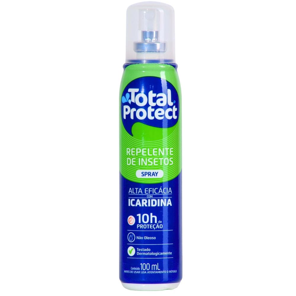 Repelente De Insetos Icaridína Spray 100ml - Até 10h de Proteção Total Protect