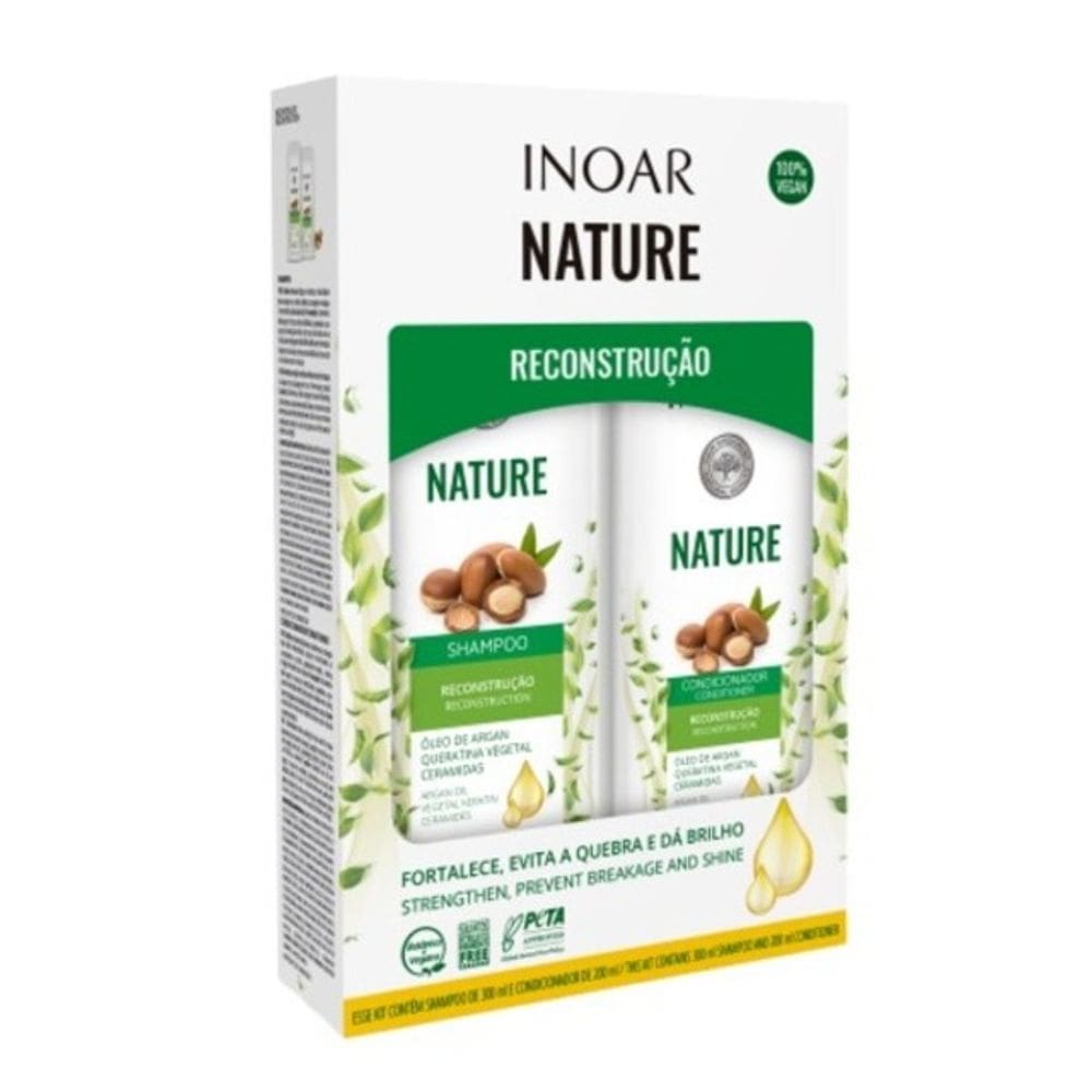 Inoar Kit Nature Shampoo e Condicionador Reconstrução