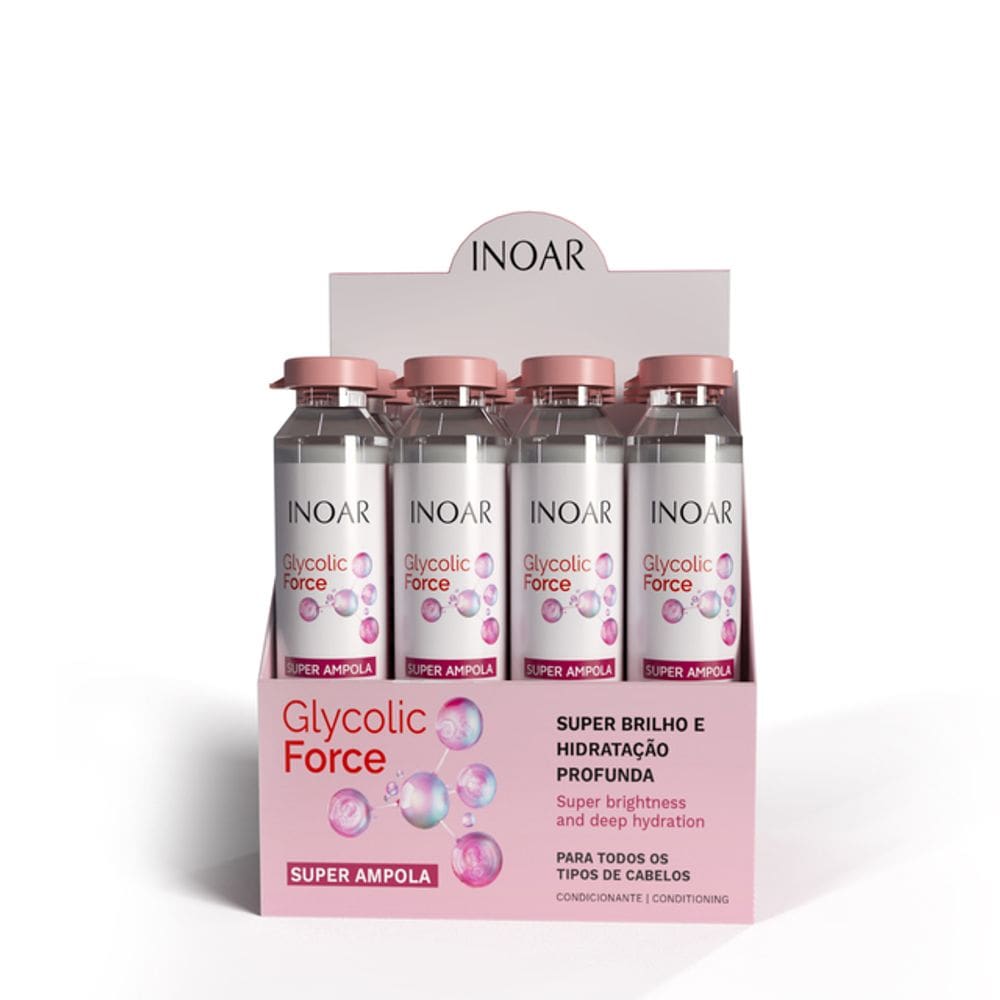 Inoar Glycolic Force Super Ampola 45ml com 12un