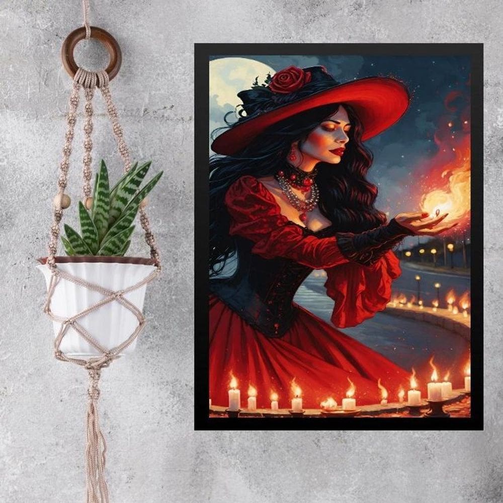 Quadro Decorativo Umbanda Maria Padilha 33X24Cm - Com Vidro