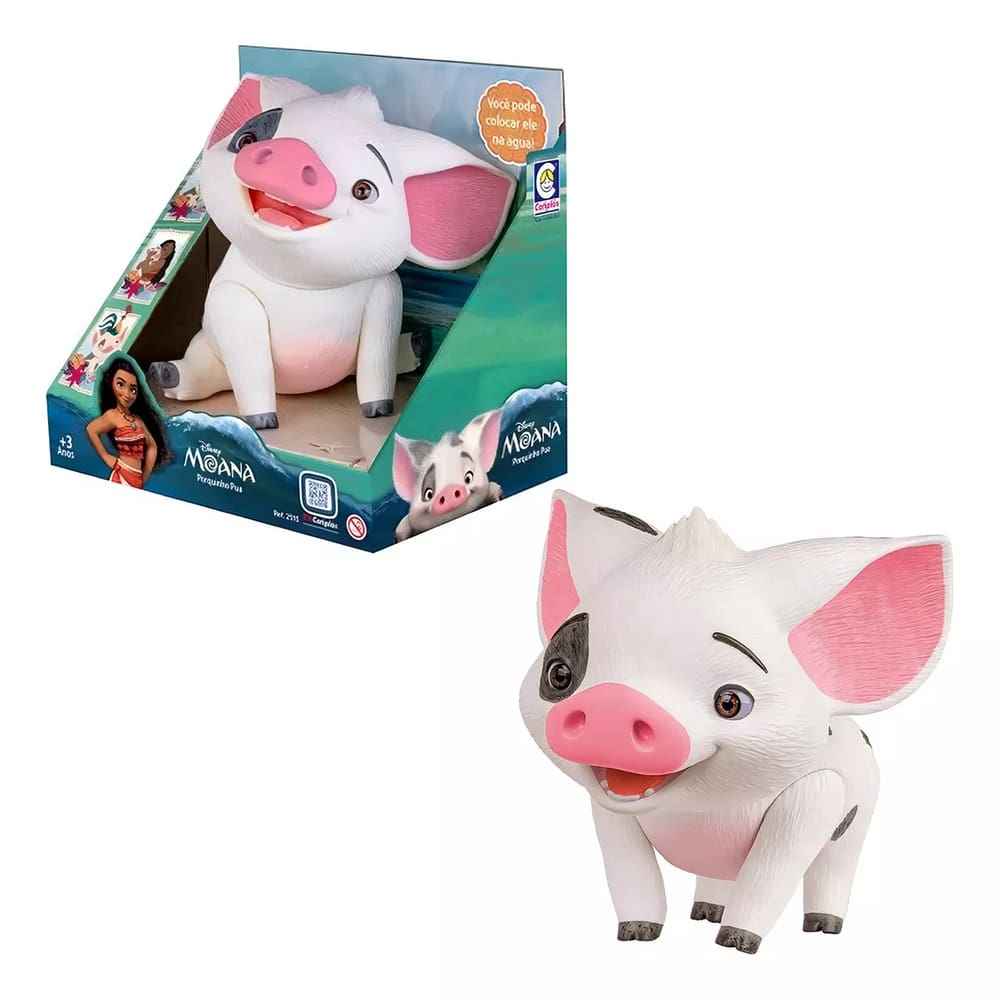 Porquinho Pua Moana Disney Articulado 2515 Cotiplás