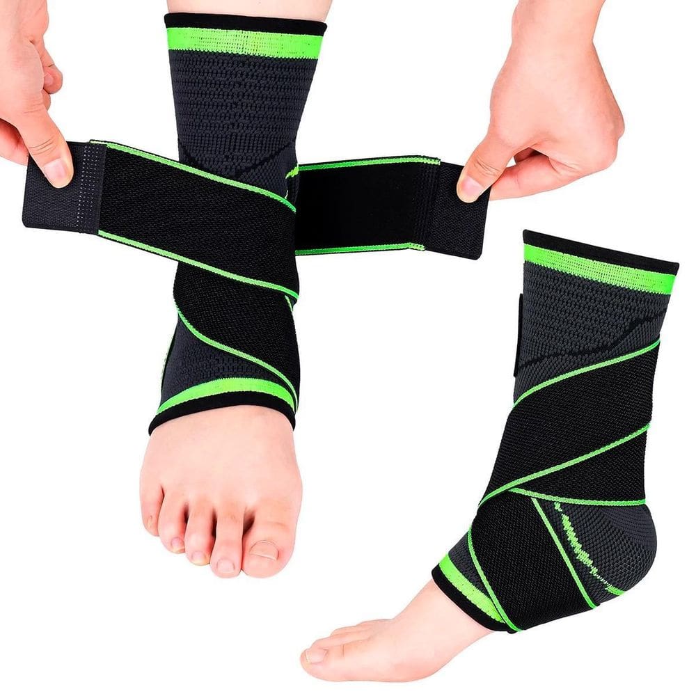 Tornozeleira Compressão Ajustável Para Musculação E Treino