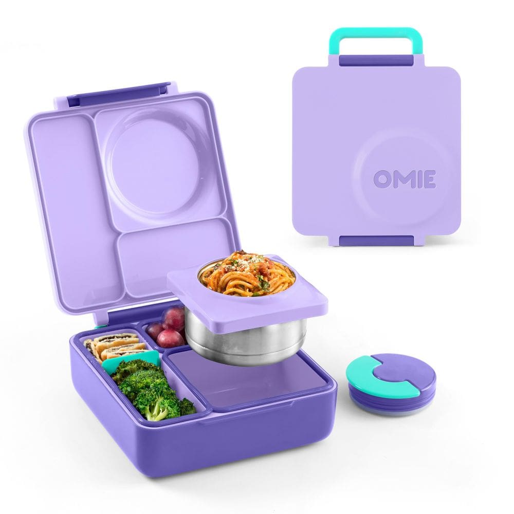 Lancheira Bento isolada Omie OmieBox com jarra térmica para alimentos
