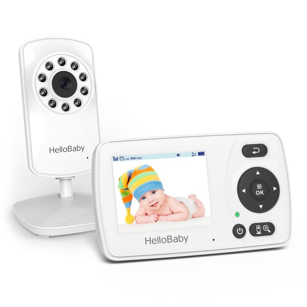 Monitor de vídeo para bebês HelloBaby HB30 com câmera e áudio de 1000 pés