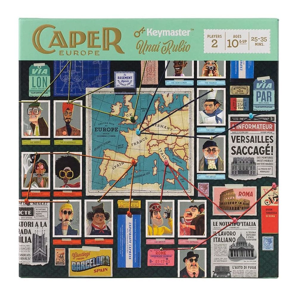 Jogo de tabuleiro Keymaster Games Caper Europe Strategic 2 Players