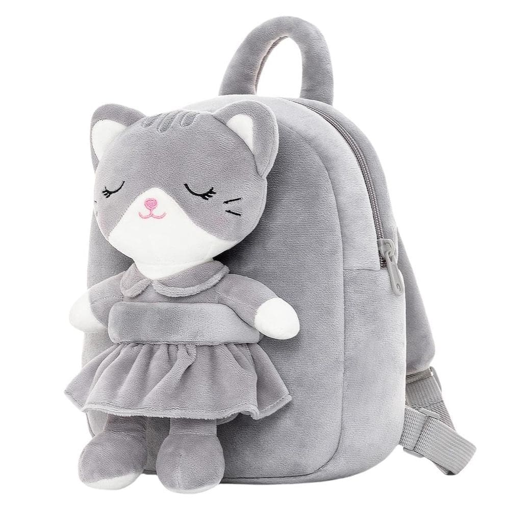 Mochila Lazada Kids Toddler Stuffed Animal Cat Grey 9.5