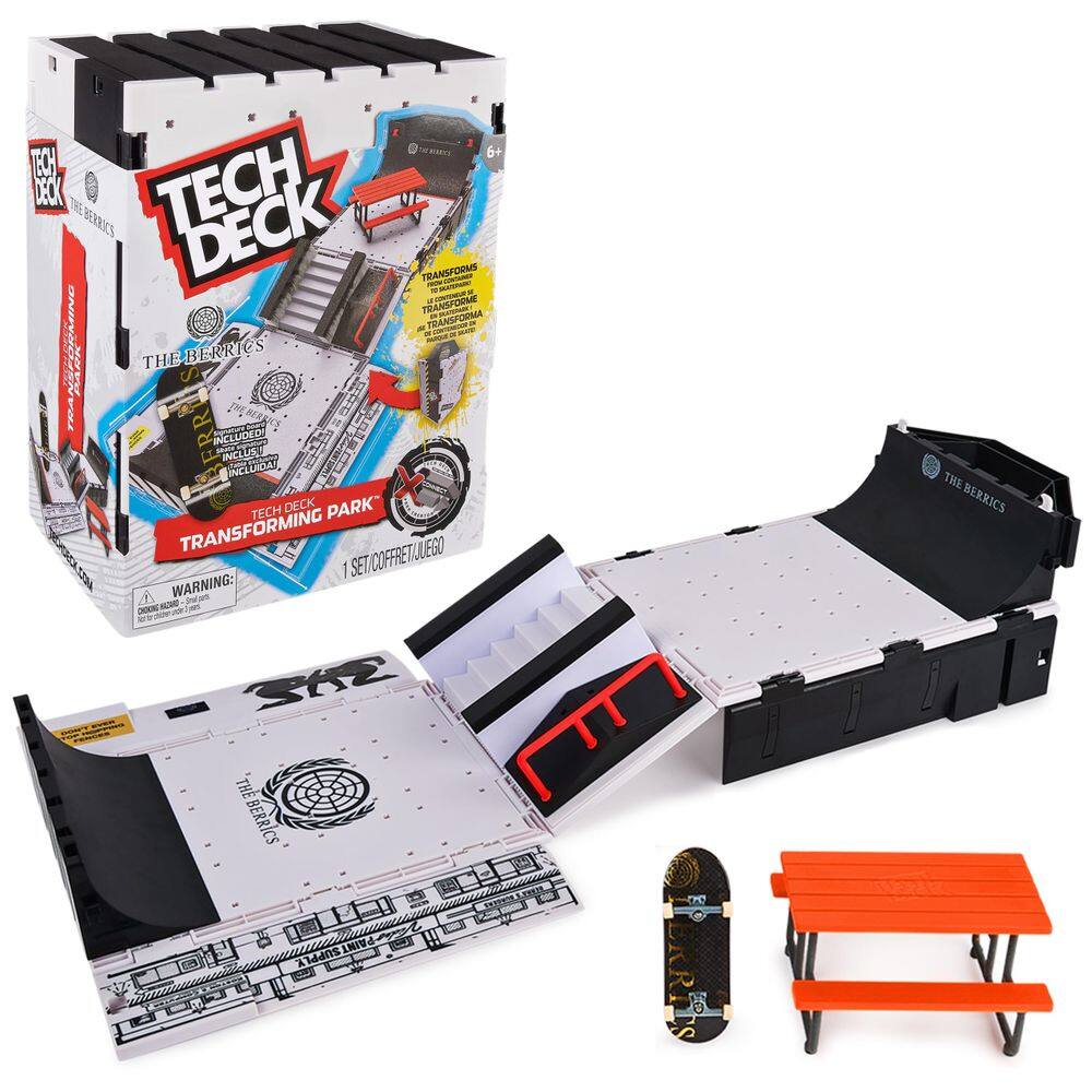Playset Tech Deck The Berrics Transforming Park com armazenamento