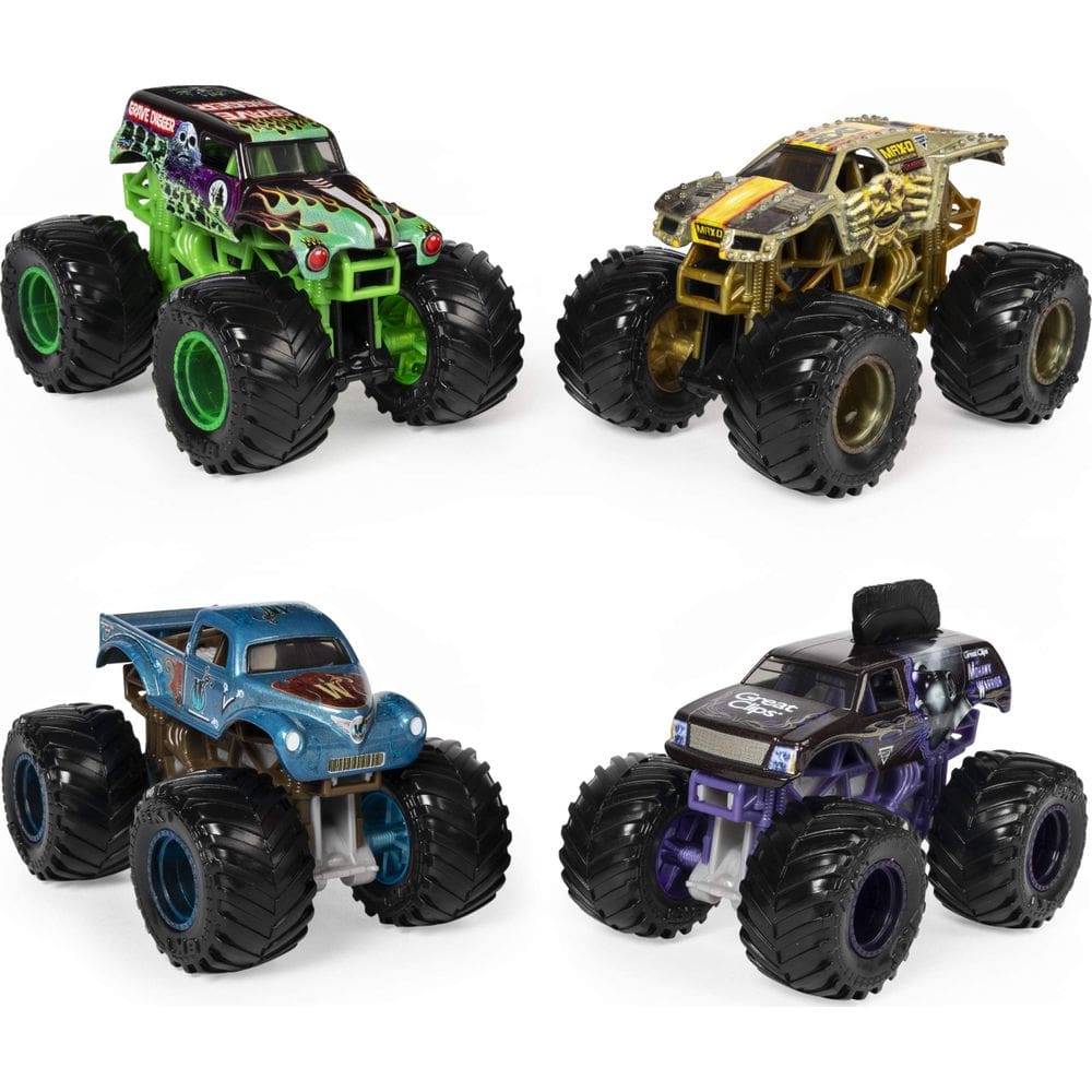 Toy Monster Jam revela o aço que muda de cor, pacote com 4 unidades 1:64