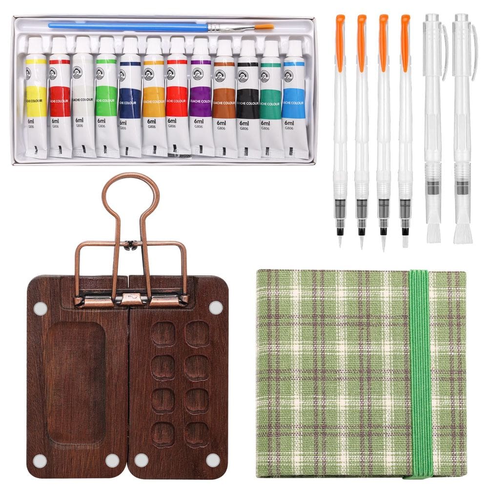 Kit de viagem Paint Palette Mini conjunto de aquarela Boyistar