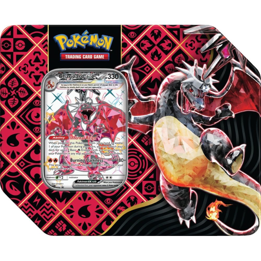 Jogo de cartas colecionáveis Pokémon SV4.5 Paldean Fates Tin Charizard