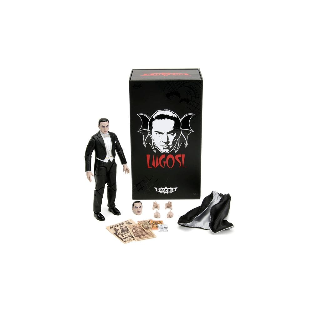 Boneco de ação Jada Toys Dracula Bela Lugosi 15 cm, escala 1:12