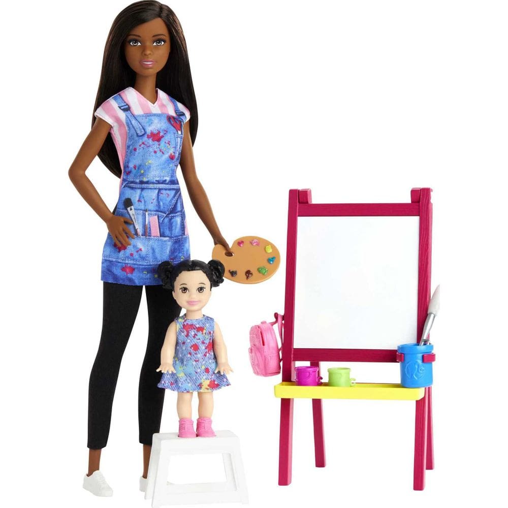 Playset Barbie Careers Professora de Arte com Morena e Criança