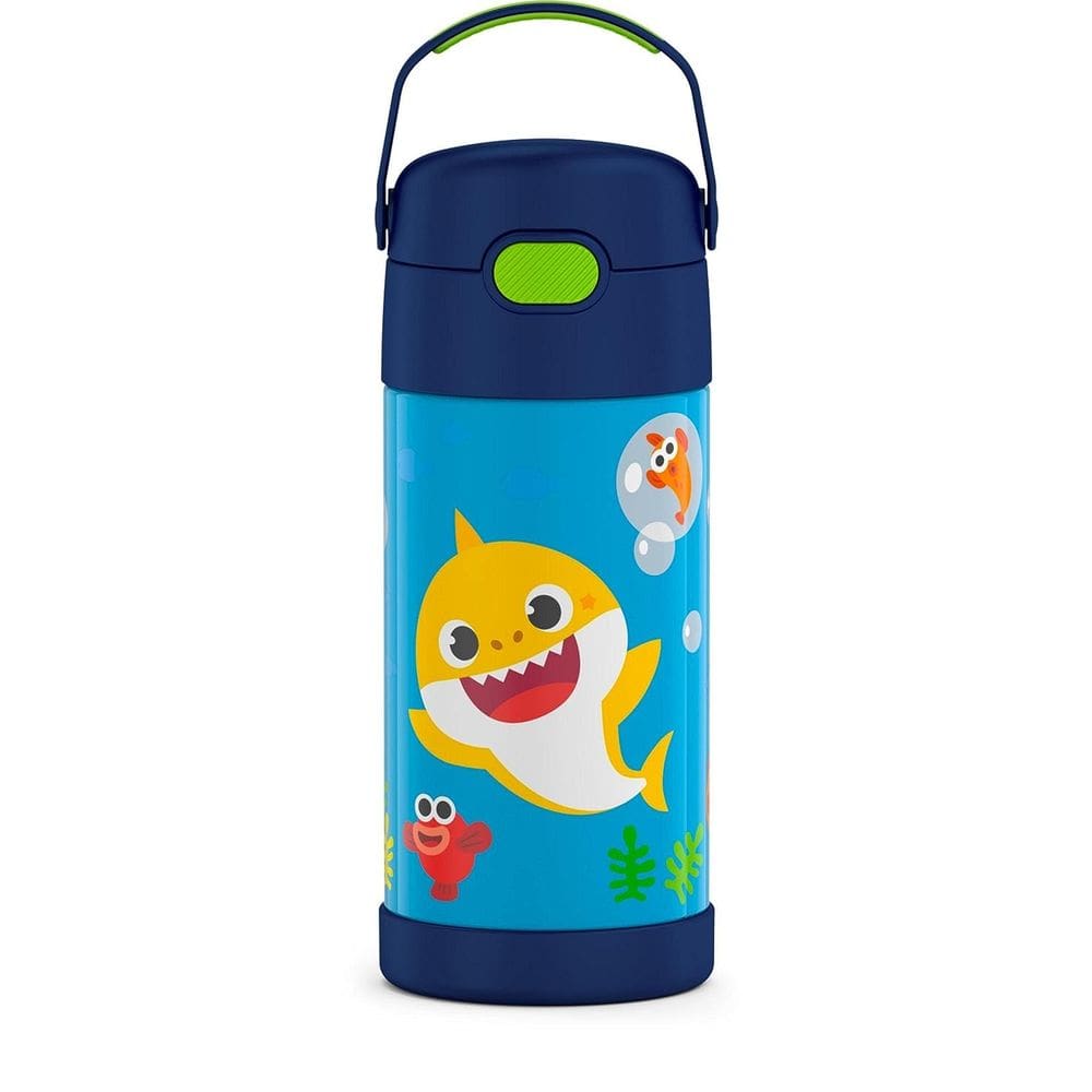 Garrafa de água THERMOS FUNTAINER Baby Shark 350ml em aço inoxidável