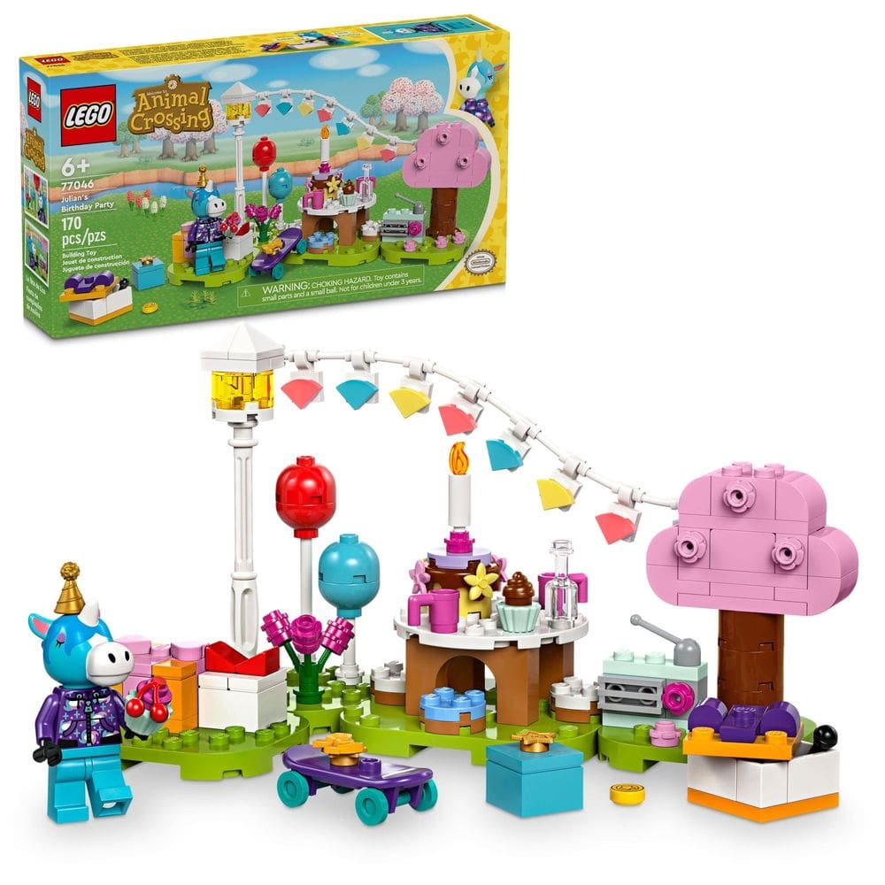 Brinquedo LEGO Animal Crossing: Festa de aniversário de Julian 77046
