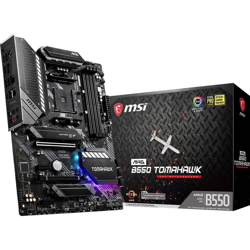 Placa-mãe MSI MAG B550 TOMAHAWK Gaming AMD AM4 DDR4 ATX