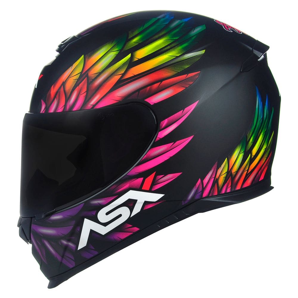 Capacete ASX Eagle Vibes Preto Fosco