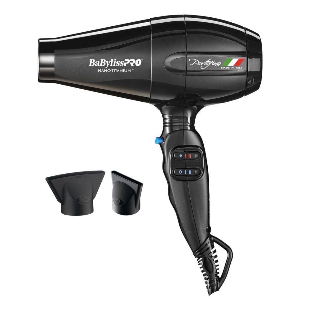 Secador de cabelo BaBylissPro Nano Titanium Portofino 2000W Preto