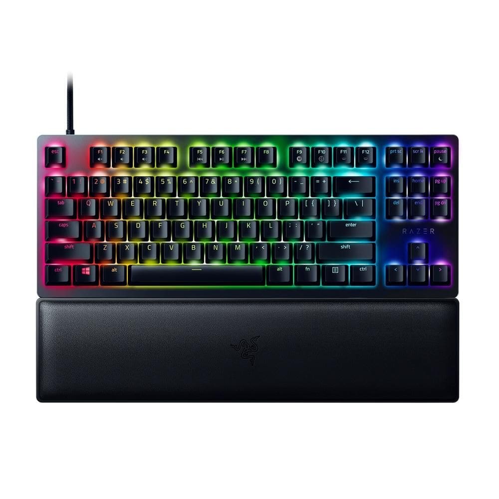 Teclado Gamer Razer Óptico Mecânico Huntsman V2 Tenkeyless, Preto, Chroma RGB, Switch Razer Purple, US