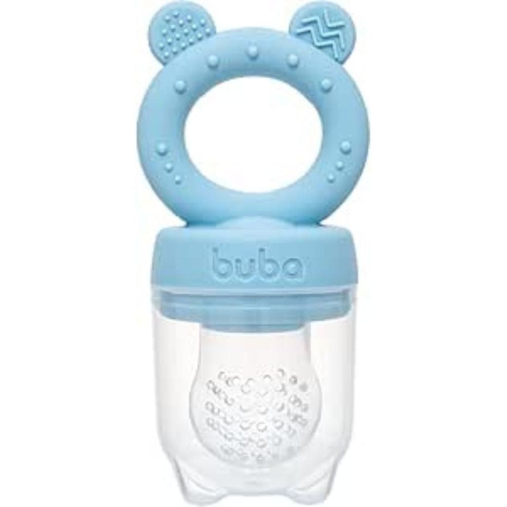 Porta-Frutinhas Introdução Alimentar Mordedor com Texturas em Silicone Buba