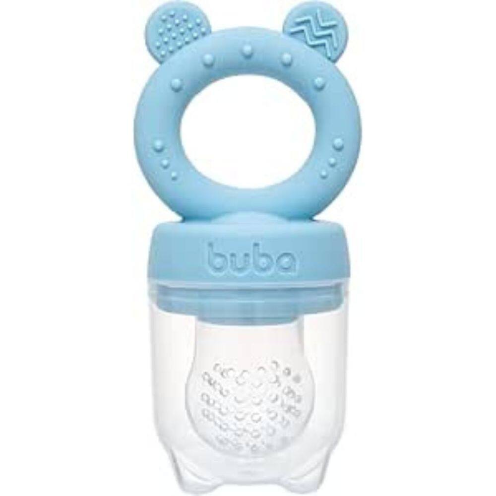 Porta-Frutinhas Ursinho Introdução Alimentar Mordedor em Silicone BPA Free Buba