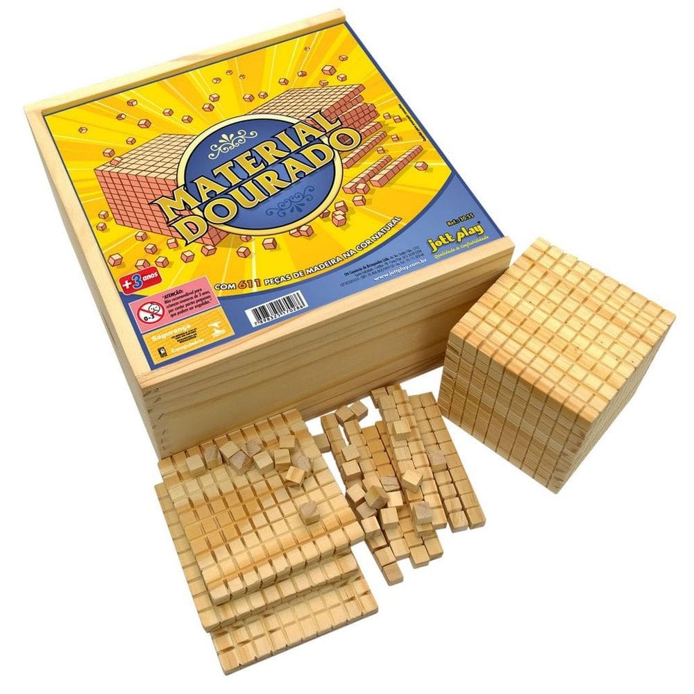 Material Dourado completo 611 peças de madeira