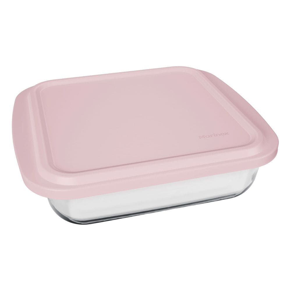 Assadeira Nadir Marinex em Vidro Quadrada com Tampa 1,1L - Item Variado