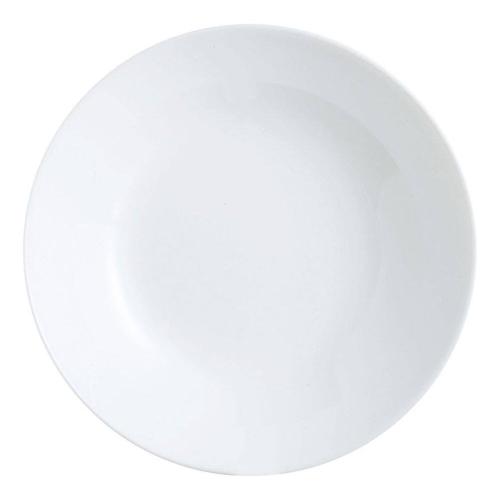 Zelie Prato Vidro Temperado Branco  6Pç