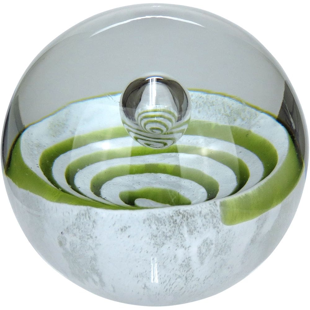 ADORNO DECORATIVA ENFEITE HOME&CO VIDRO 8x8x8cm VERDE