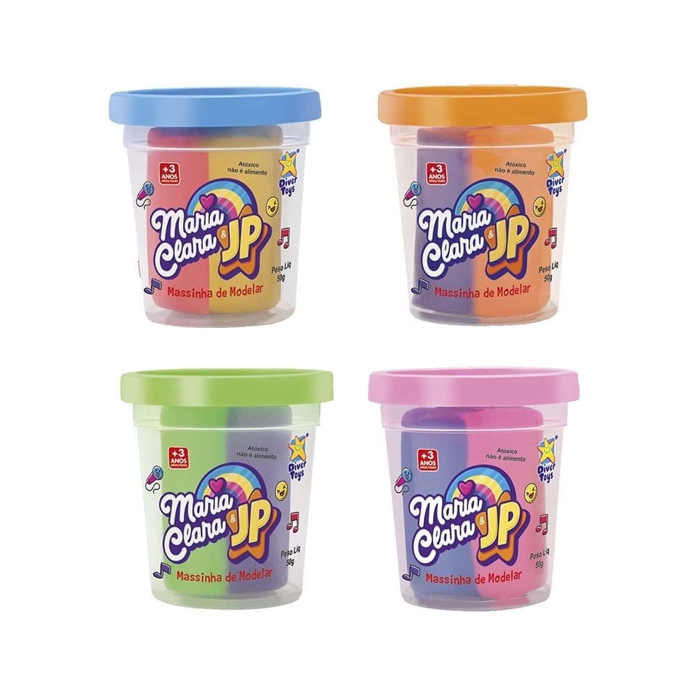 Massa de Modelar Divertoys Maria Clara e Jp 1 Unidade - Item Variado