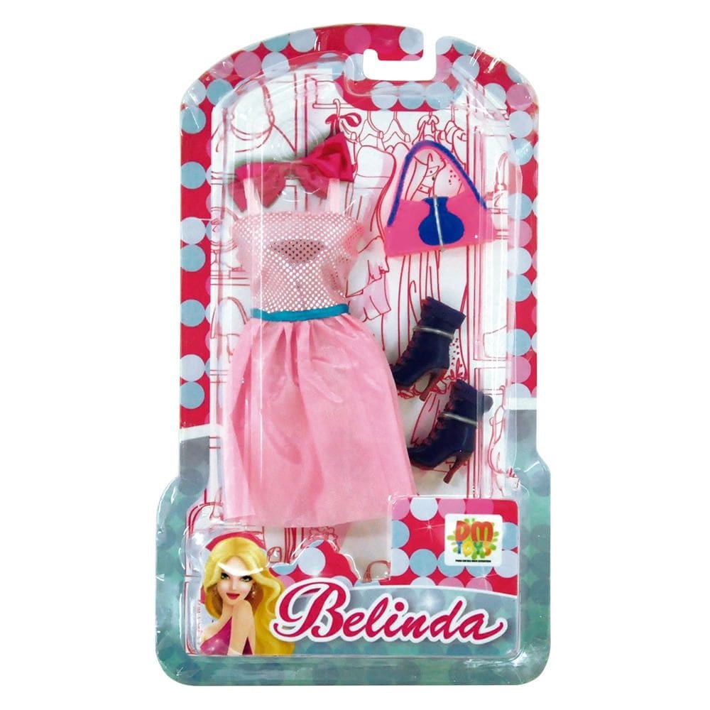 Conjunto de Roupas e Acessórios DM Toys para Boneca Belinda - Item Variado