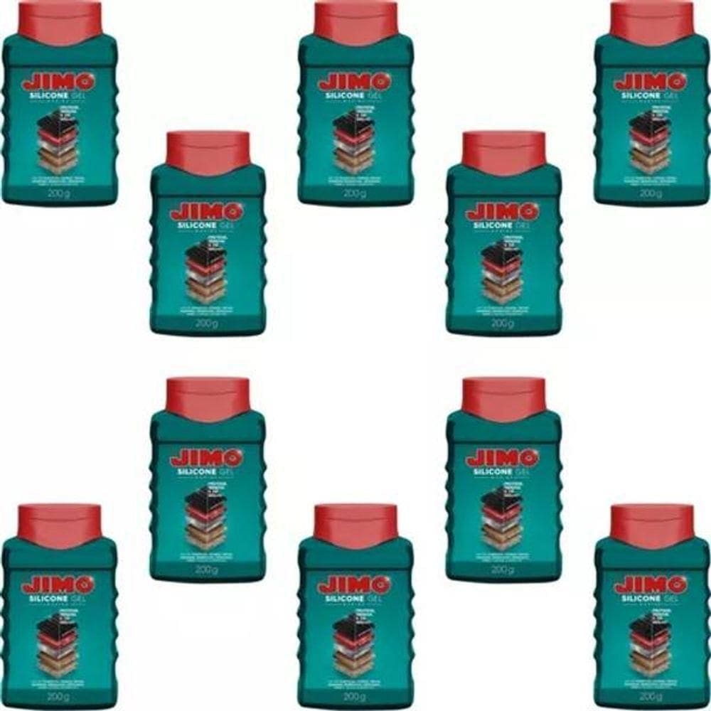 Kit Com 10 Silicone Gel 200g - Jimo Lavanda