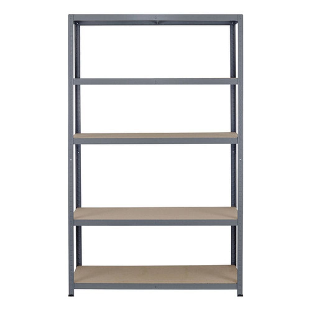 Estante De Aco E Madeira 5 Prateleiras 196x120x50 Cm Spaceo