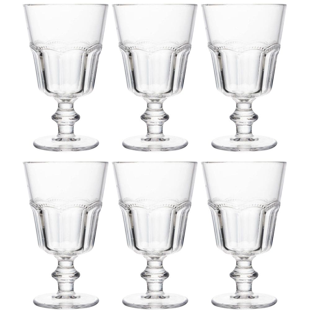 Conjunto de 6 Taças de Vidro Belle Époque 225ml - Lyor
